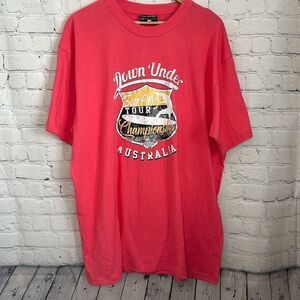 Down Under Surfing Tour Champship Australia Pink Tshirt size 2XL